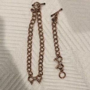 Juicy Couture necklace and bracelet set